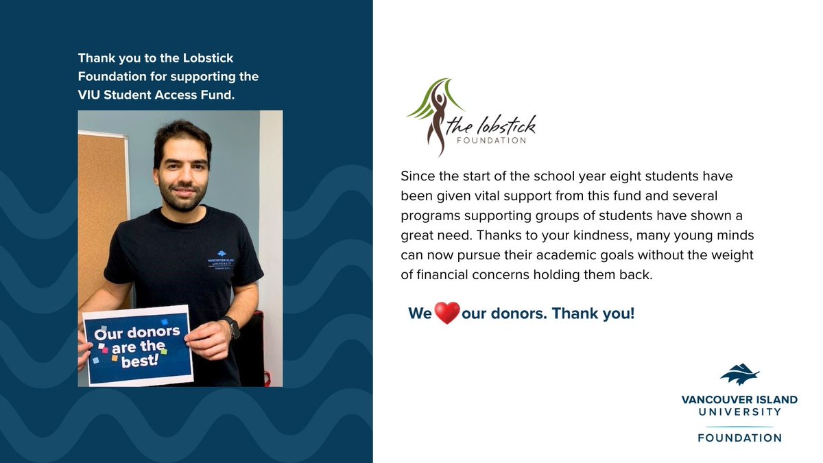 A special thanks to Lobstick Foundation for their tremendous support! #helpingstudents #thankyou