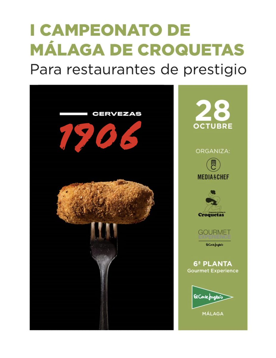 media_chef's tweet photo. ¿Te gustan las croquetas? @elcorteingles @cervezas1906 @oleoestepa https://t.co/UFy7SBYEjr https://t.co/aQoEtr89rC