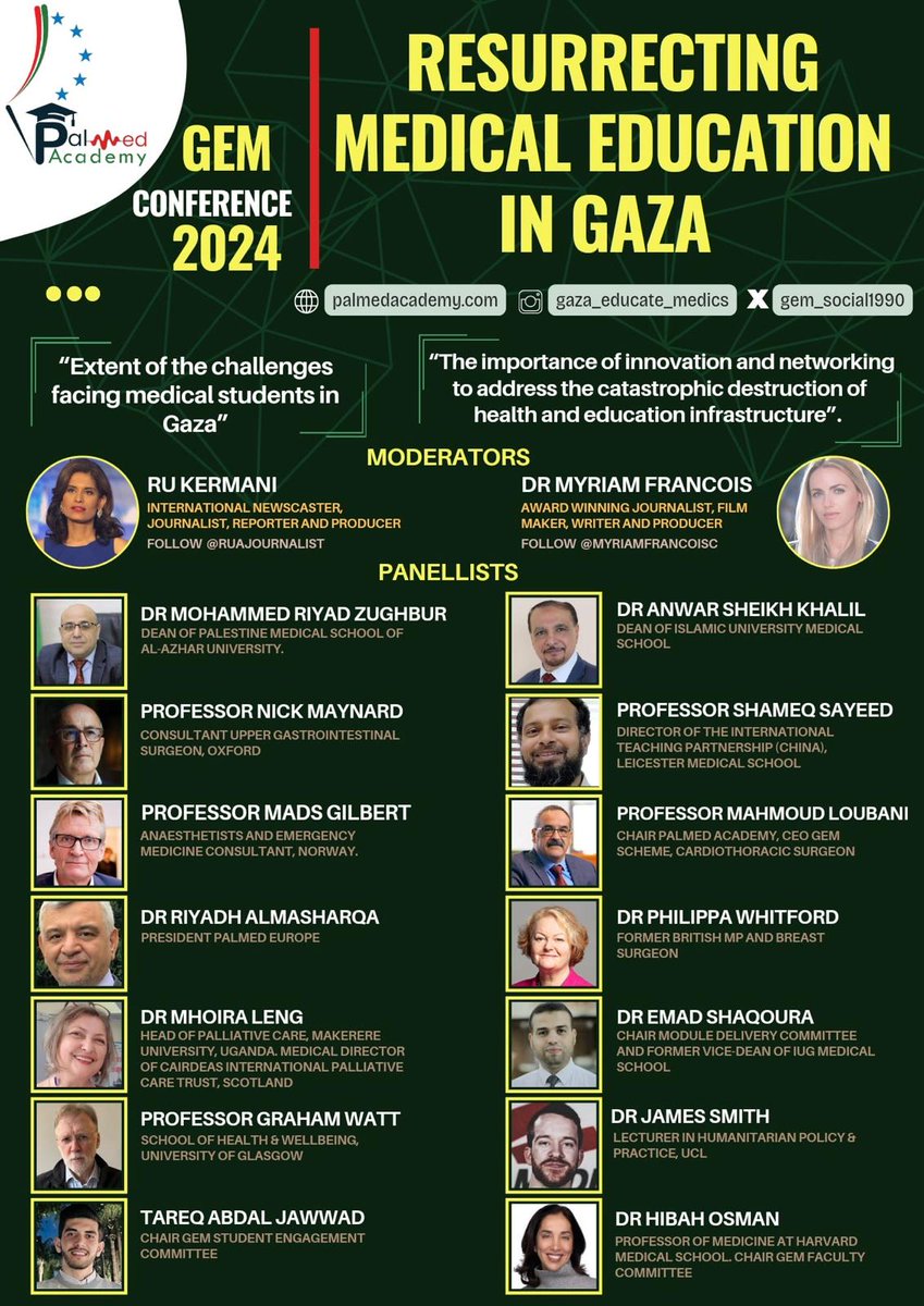 hmadwan's tweet photo. Join us on 23rd November at the Gaza Educate Medics Conference in London. Book your ticket at https://t.co/bqwiRD6Q2Y https://t.co/lghmCiQswY