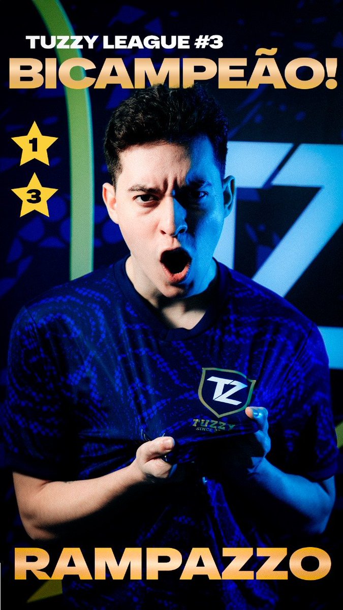 Temos um campeão!
Parabéns por mais título <a href="/Rampazzo99/">Vinícius Rampazzo</a> 🏆🏆

Convoco a rapaziada boa de dedo a colar quarta feira que vem e encarar o bicampeão da Tuzzy League!!

Valendo R$500 quem tem bola para vencer na altitude de Rio Claro?

Siga <a href="/TuzzyEsports/">Tuzzy E-Sports</a> e fique ligado!