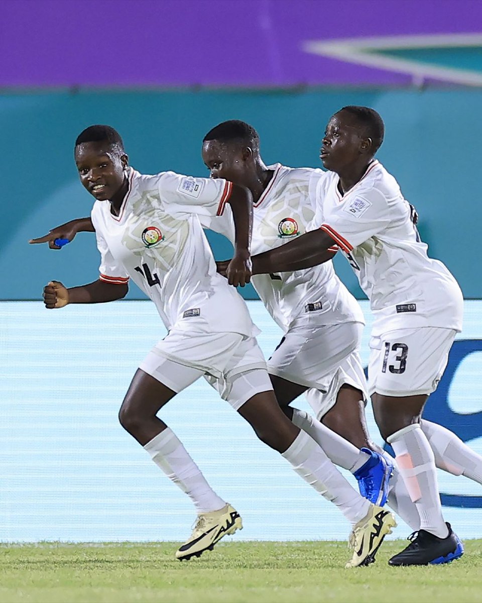 CarolRadull's tweet image. Junior Starlets made history by winning their first ever FIFA World Cup match, beating Mexico 2-1 in their last group game.

Lornah Faith and Valerie Nekesa scored for KENYA 

#RadullKE #U17WWC
