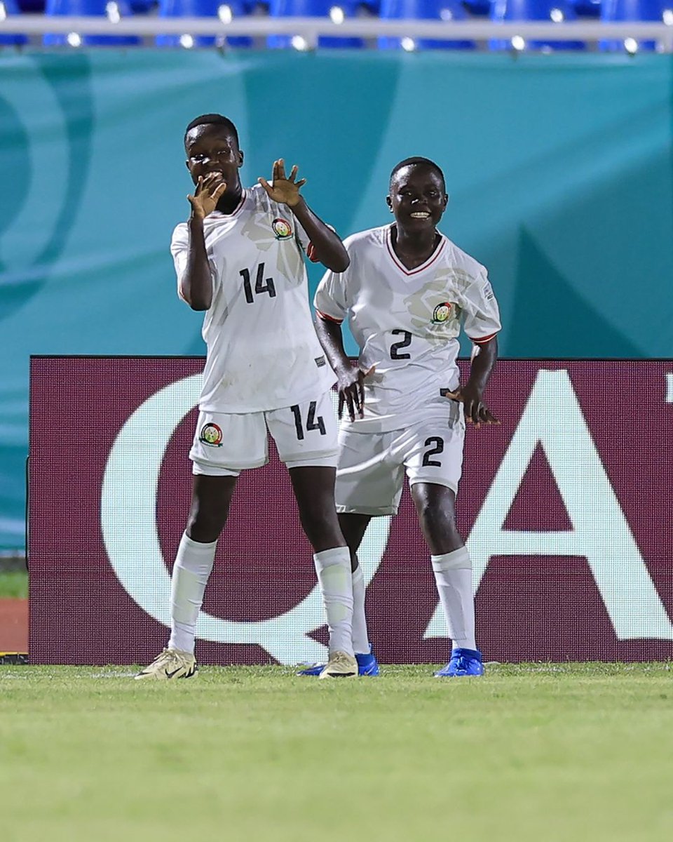 CarolRadull's tweet image. Junior Starlets made history by winning their first ever FIFA World Cup match, beating Mexico 2-1 in their last group game.

Lornah Faith and Valerie Nekesa scored for KENYA 

#RadullKE #U17WWC