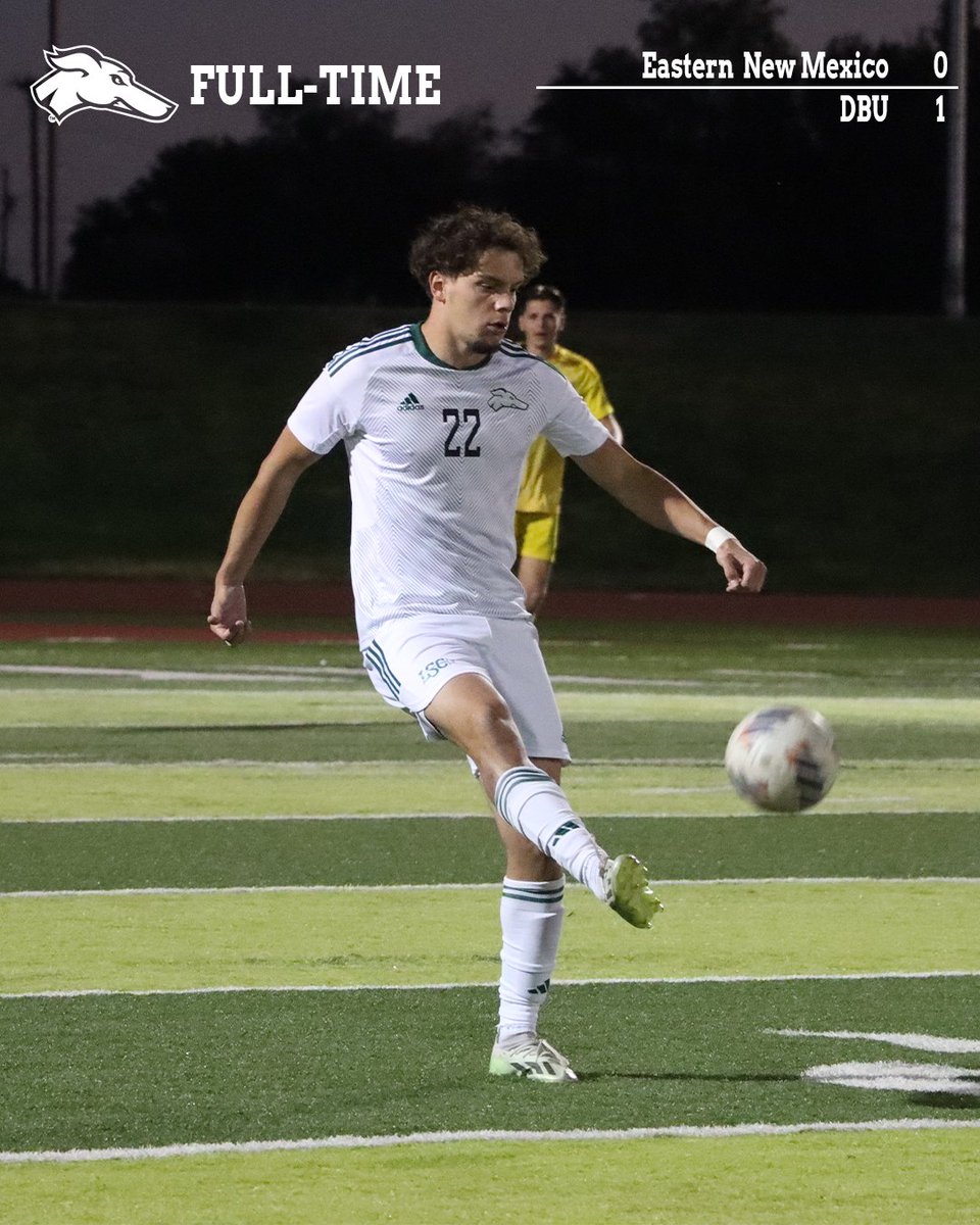 enmumensoccer's tweet image. FINAL

An early first half goal sinks the Greyhounds on Wednesday evening.

#ENMU #ALLIN #ForTheState
