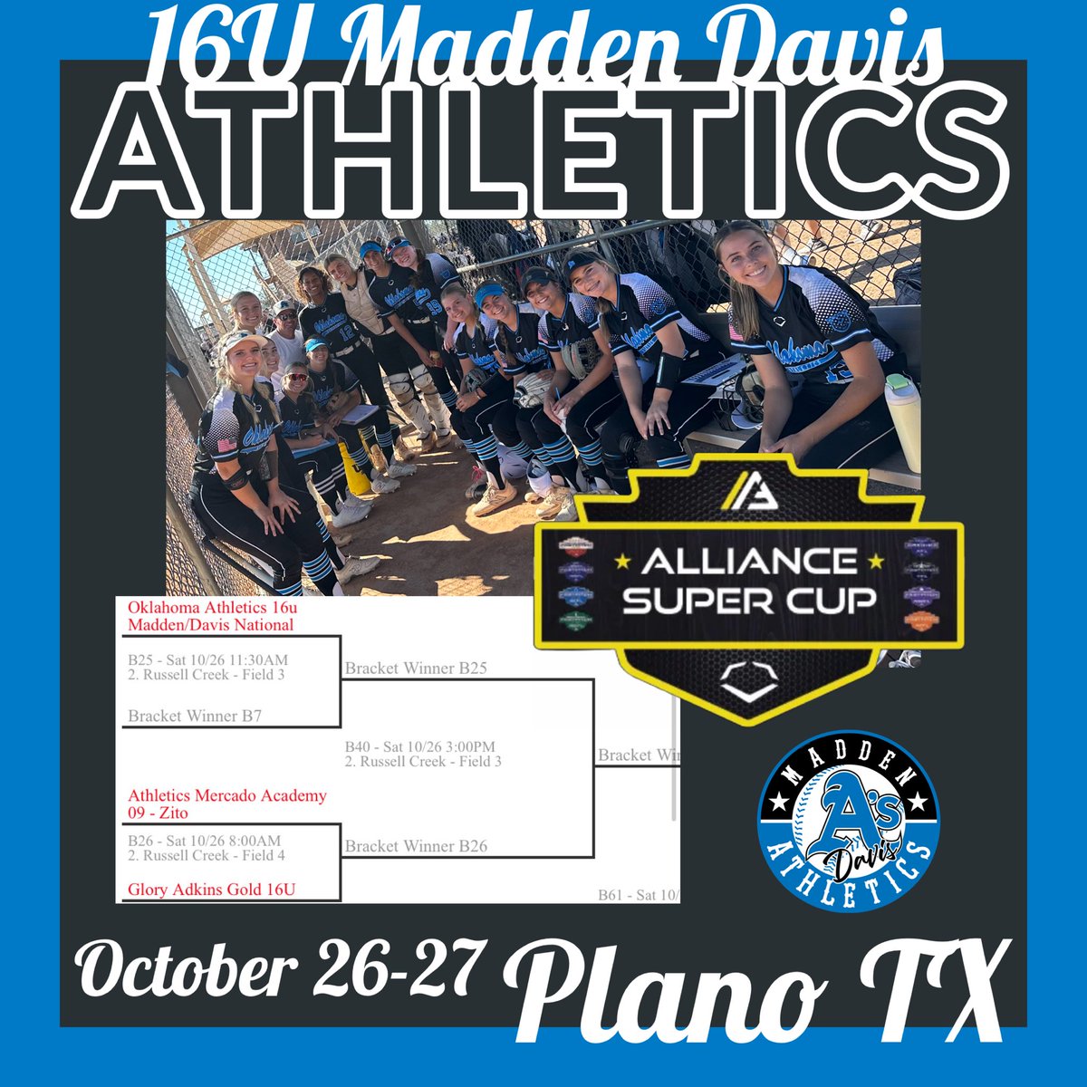 08AthleticsNat's tweet photo. Officially kickin’ off the fall season this weekend @thealliancefp Super Cup! #AsAllDay #AthleticsNation https://t.co/AFaF3q4GXm