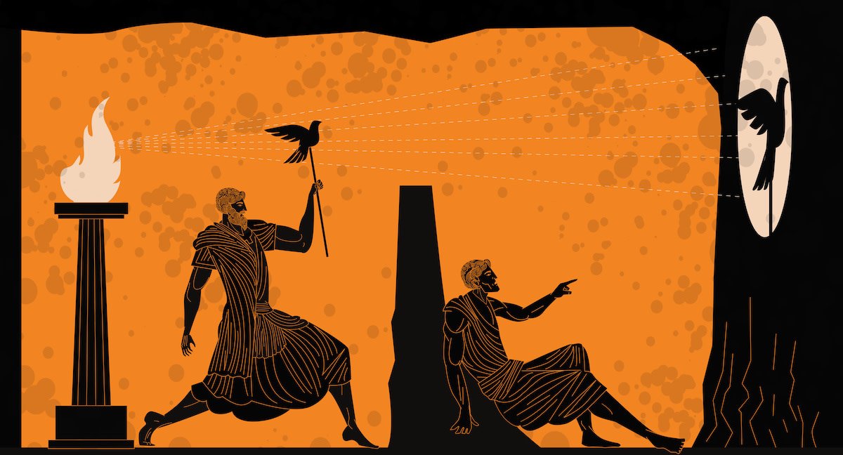 What would Plato say about systems biology? In his Allegory of the Cave, prisoners can only see shadows on a wall and so they have a distorted reality. Also our measurements of genes, RNAs, proteins &amp; metabolites are the shadows, not the reality of the complex biological systems.