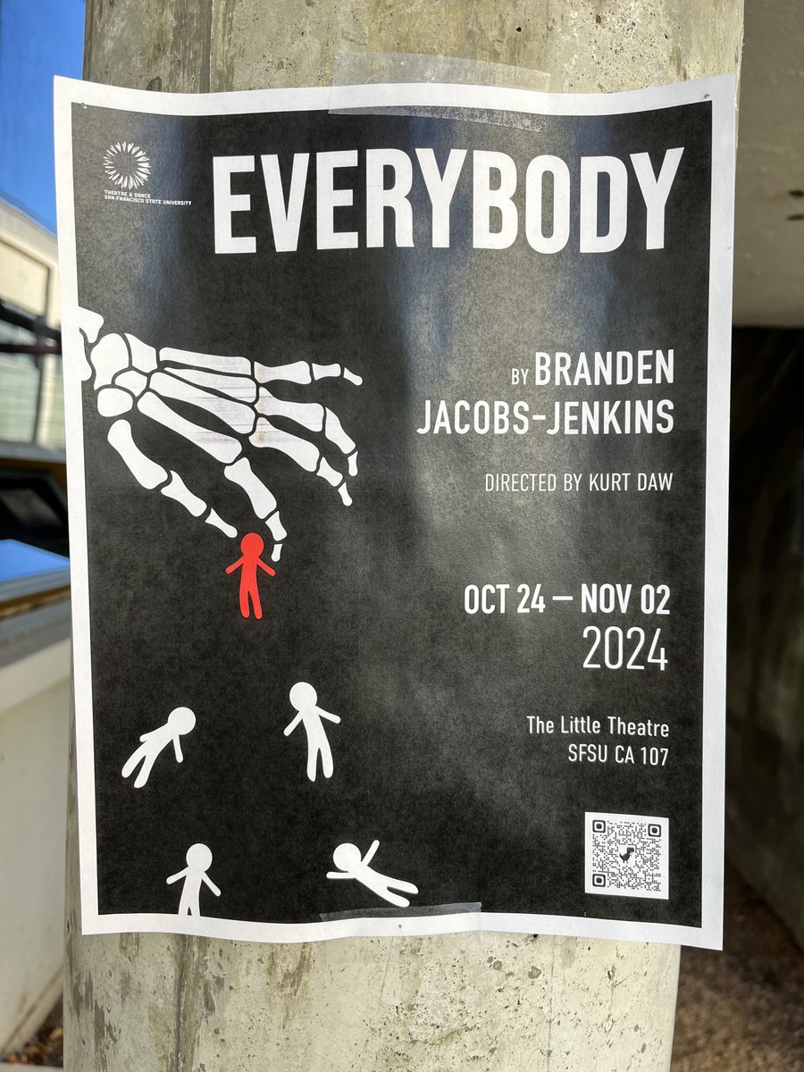 Jo Tomalin (@jotomalin) on Twitter photo Come see Everybody by Branden Jacobs-Jenkins directed by .<a href="/KurtDaw/">Kurt Daw</a> Oct 24 - Nov 2 in San Francisco State's Little Theatre. I'm excited to be Movement & Voice Director + devising the Danse Macabre! sfsu.universitytickets.com/w/default.aspx…… .<a href="/SFSU/">SF State</a> .<a href="/SFStateLCA/">SF State Arts</a>
#theatre #comedy #sanfrancisco Come see Everybody by Branden Jacobs-Jenkins directed by .<a href="/KurtDaw/">Kurt Daw</a> Oct 24 - Nov 2 in San Francisco State's Little Theatre. I'm excited to be Movement & Voice Director + devising the Danse Macabre! sfsu.universitytickets.com/w/default.aspx…… .<a href="/SFSU/">SF State</a> .<a href="/SFStateLCA/">SF State Arts</a>
#theatre #comedy #sanfrancisco