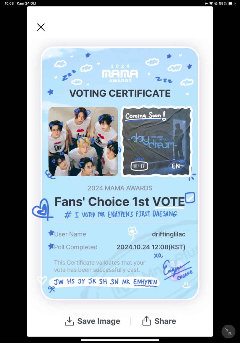 I vote for #enhypen on #2024MAMAVOTE