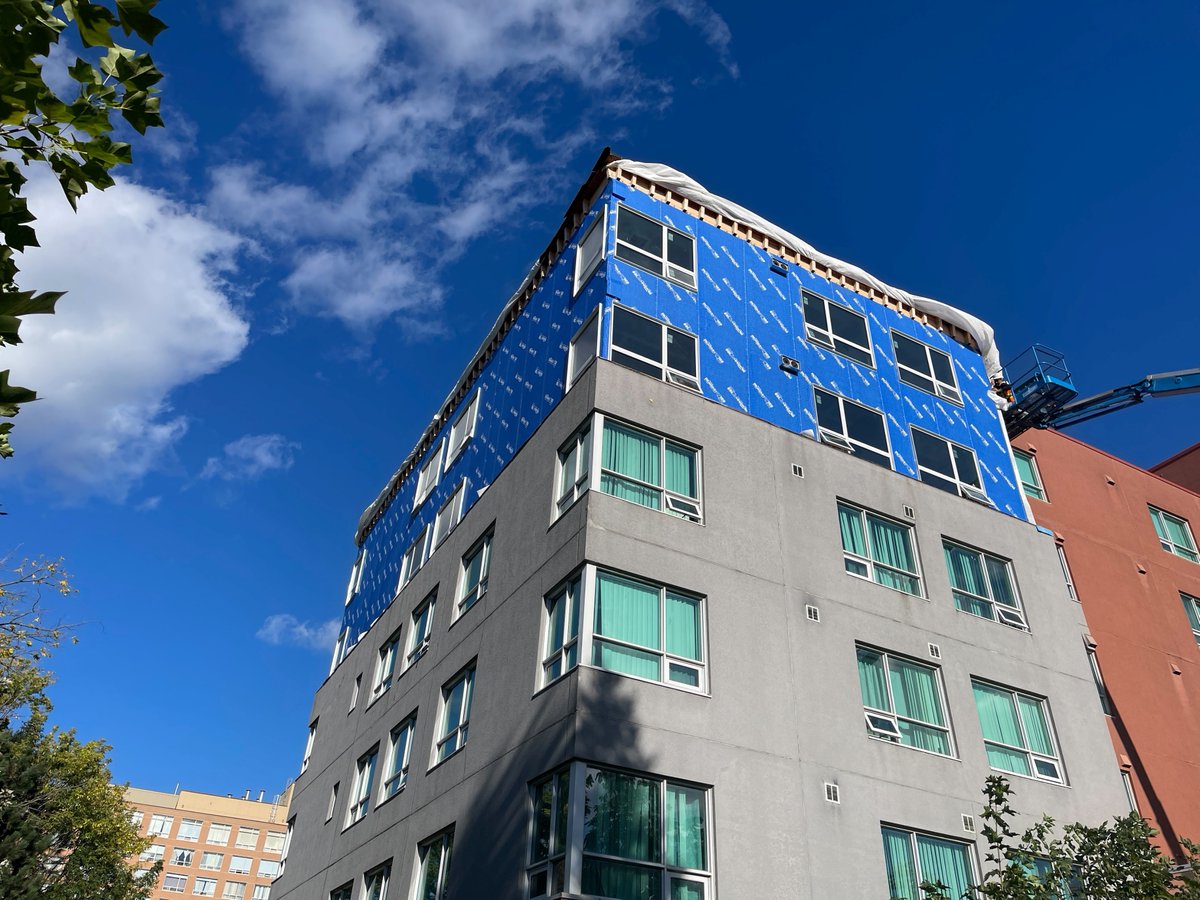 Our Pathway Affordable Housing Addition project is nearing completion!
Constructed predominately of CLT mass timber, this sustainably constructed 2-storey addition will add 6 one-and-two-bedroom units to the existing building.