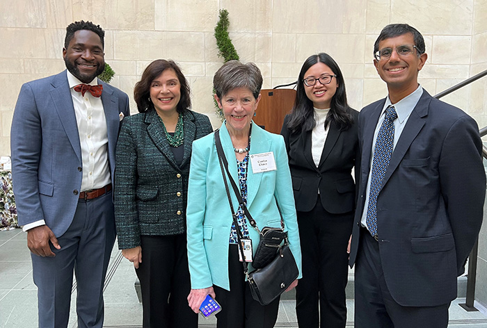 VA Health Services Research a strong presence at the ntional Academy of Medicine annual meeting! NAM fellows Carolyn Clancy, Utibe Essien, Rani Elwy, Lucinda Leung, and Sanket Dhruva, were all in attendance. i.mtr.cool/bdzydarcgf