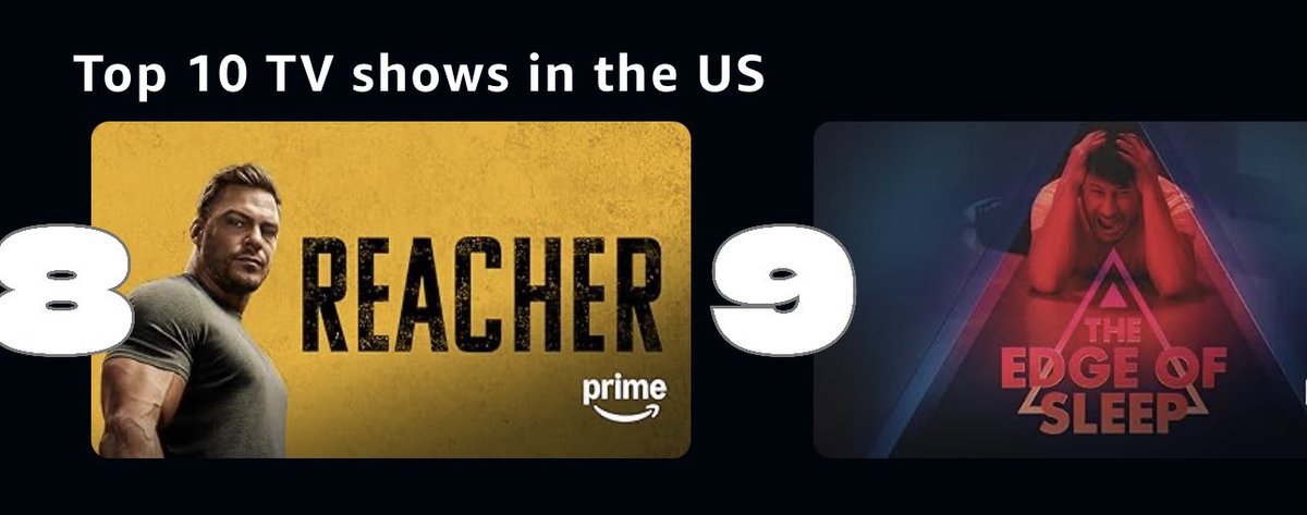 Grace7432's tweet photo. Here’s your daily update for The Edge of Sleep:

The Edge of Sleep is at NUMBER 9 for Top 10 TV shows.

STICK TO THE PLAN!

Go watch The Edge of Sleep! 

Click the link!

https://t.co/27jDL4obZs

#Markiplier #TheEdgeOfSleep 
#TheEdgeofSleeponPrime #PrimeVideo #GoNoStop #TEOS https://t.co/tYtNIe9AF5