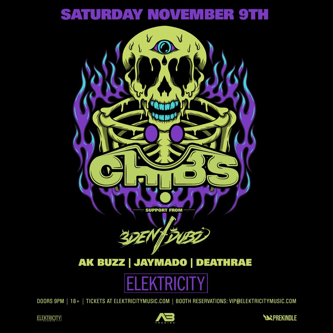 Chibs (@chibsdubstep) on Twitter photo Next 3 shows lookin lit 🔥 Can’t wait for Mexico City 🇲🇽 Brooklyn 🗽 & Pontiac at Elektricity 🔋 Been having hella fun this year & I can’t wait to play some more shows for you guys 🖤  
<a href="/maraudamusic/">MARAUDA</a> <a href="/skellytn/">skellytn</a> <a href="/djhamro/">HAMRO 🇨🇦</a> <a href="/sqishi_official/">SQISHI</a> <a href="/Lev3lOfficial/">🛒Lev3l | DPMO🛒</a> <a href="/jmosstime/">ITS 👇🛒</a> <a href="/fayteofficial/">Fayte</a> Next 3 shows lookin lit 🔥 Can’t wait for Mexico City 🇲🇽 Brooklyn 🗽 & Pontiac at Elektricity 🔋 Been having hella fun this year & I can’t wait to play some more shows for you guys 🖤  
<a href="/maraudamusic/">MARAUDA</a> <a href="/skellytn/">skellytn</a> <a href="/djhamro/">HAMRO 🇨🇦</a> <a href="/sqishi_official/">SQISHI</a> <a href="/Lev3lOfficial/">🛒Lev3l | DPMO🛒</a> <a href="/jmosstime/">ITS 👇🛒</a> <a href="/fayteofficial/">Fayte</a>