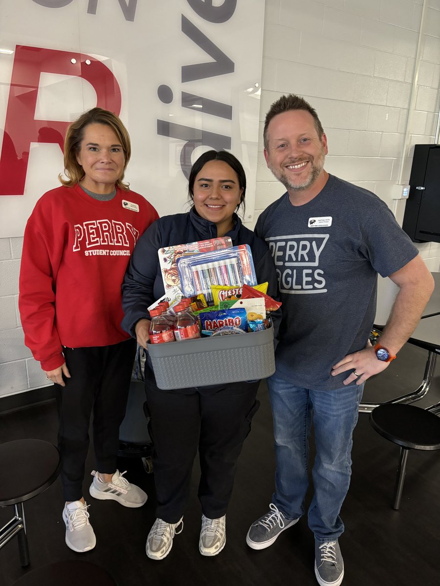 Some people make the world a little brighter just by being in it—and that’s exactly what Coach McNeal and Ms. Correa do for our students every day! You go above and beyond for your students and colleagues—it is noticed and appreciated! ❤️🦅#WeArePerry #EaglesRising #WatchUsSoar