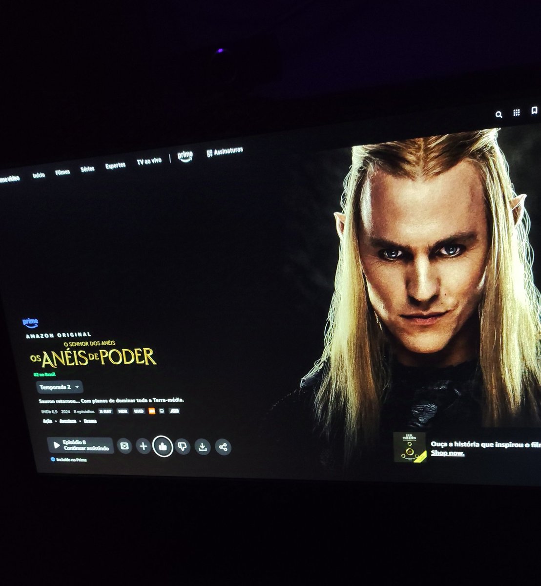 salvianosilva's tweet image. Terminei de ver a segunda temporada de Anéis de Poder. 

Tá braba demais 🔥 #AneisDePoder #Amazon
