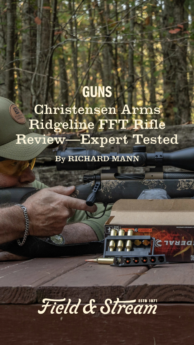 FieldandStream's tweet image. The Ridgeline FFT is one of the best, most accurate lightweight bolt-action rifles made today. Check out our shooting columnist's full review.

fieldandstream.com/guns/christens… 💥

#TheLegendLives #GunReview #OutdoorGear