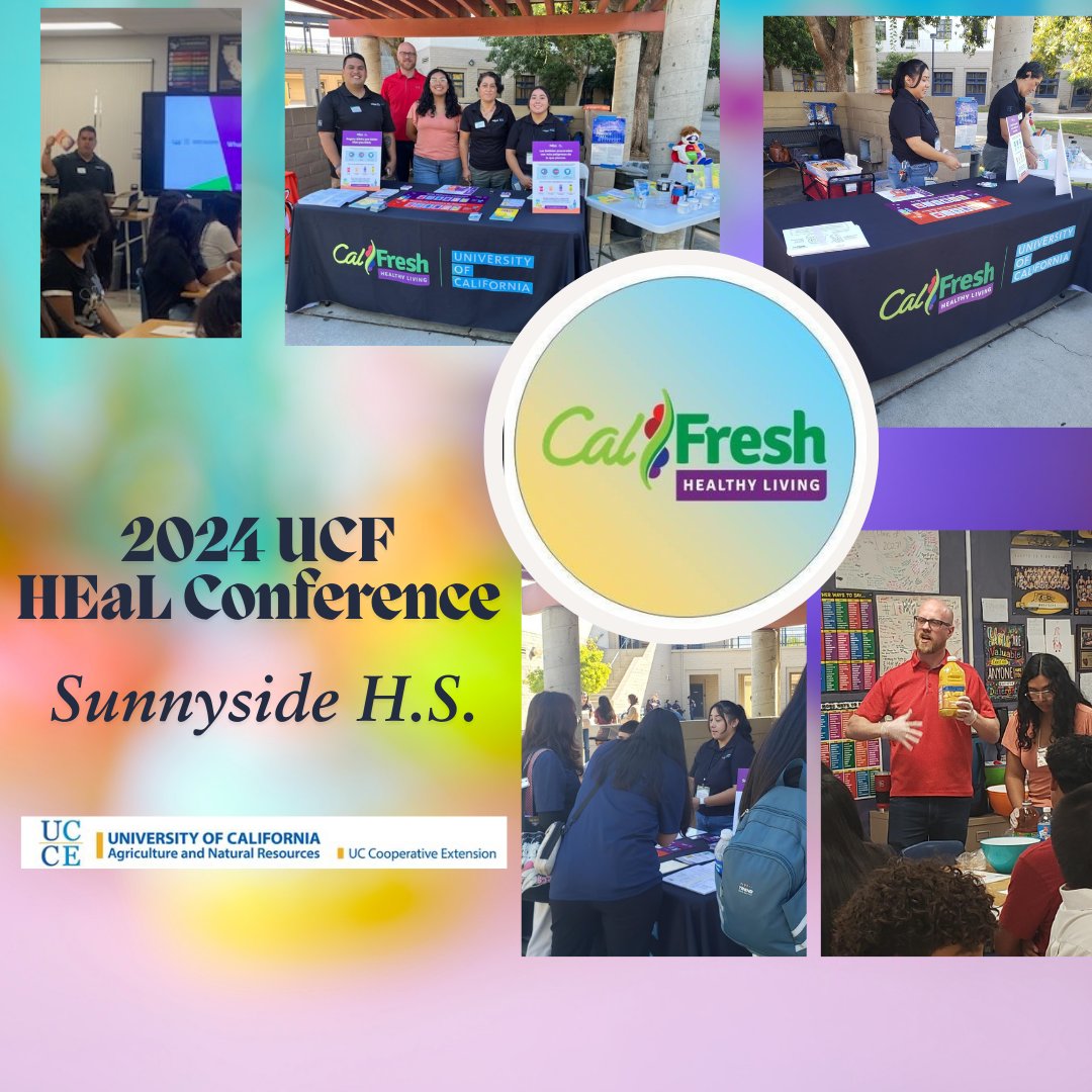 Our team had the opportunity to participate in the UCSF HEaL Conference at Sunnyside High School. We discussed the amount of added sugar in common drinks with the community and gave an overview of the MyPlate to middle school Junior Doctors Academy students. #HealthyFresnoCounty