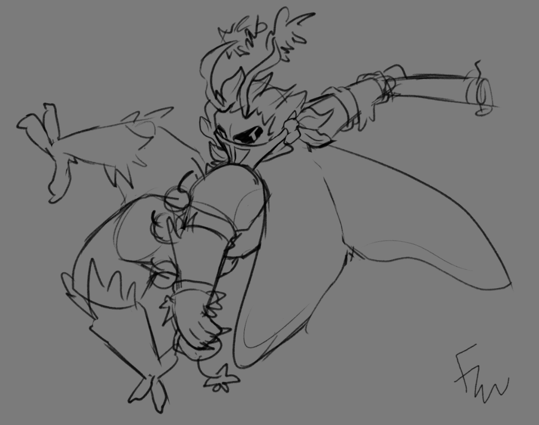 happy #rivalsofaether2 day! 
have a doodle from a few days ago

(please bring him back soon lol)