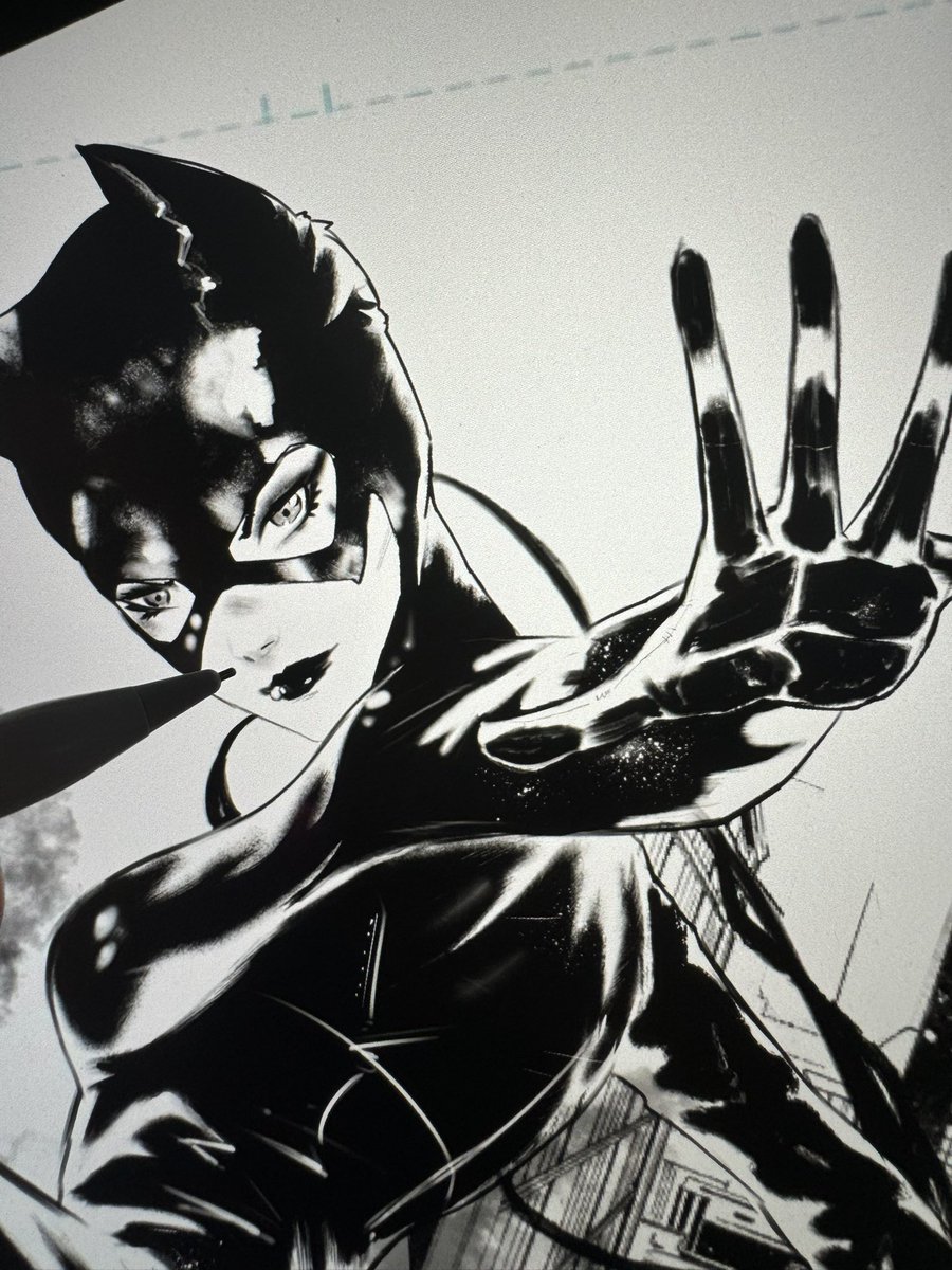 Awantonart's tweet image. WIP catwoman