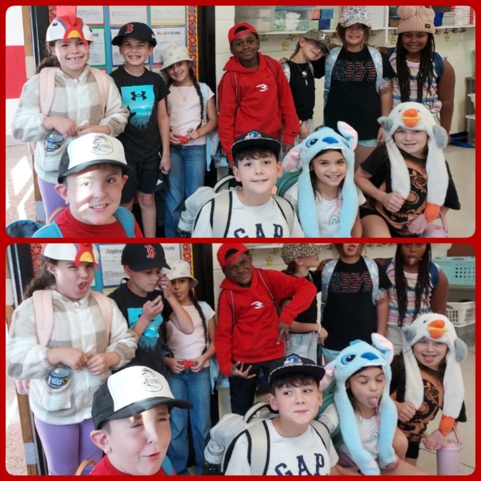 Smiles and silly faces for Hat Day ! @we