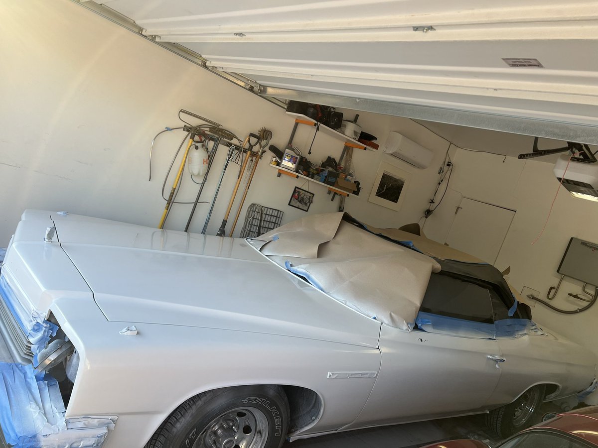 phoenixbottm's tweet photo. Buick repaint!  Didn’t come out too bad!
#75lesabre, #landyacht, #convertible https://t.co/ew6GotXPN6