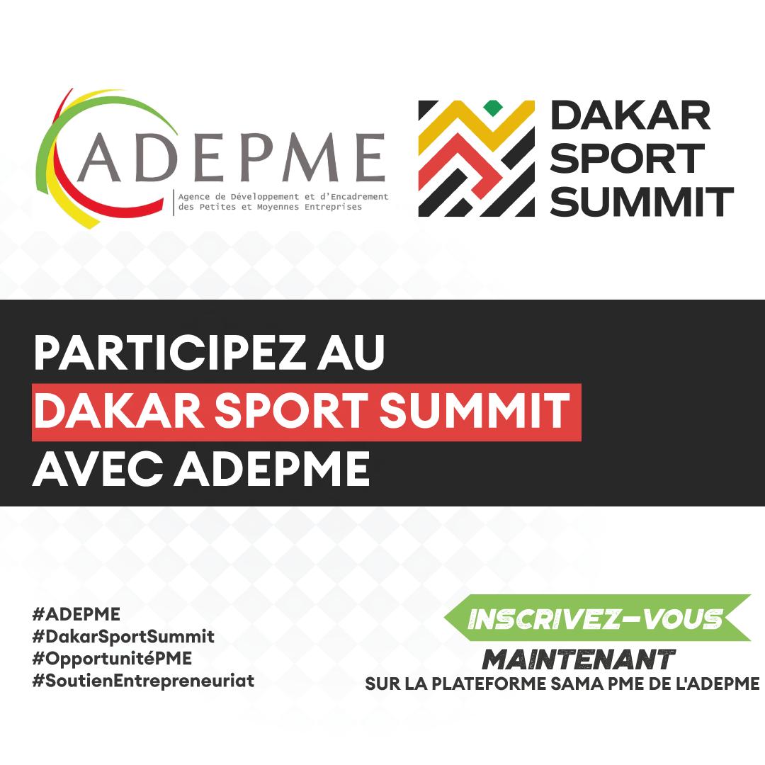 Vous souhaitez participer au #DakarSportSummit ? Inscrivez-vous sur 🇸🇳 Sama PME de l'#ADEPME avec la référence DKSS pour bénéficier d'un accompagnement 👉 samapme.adepme.sn
Ne manquez pas cette opportunité pour développer votre visibilité et votre réseau.
#OpportunitéPME