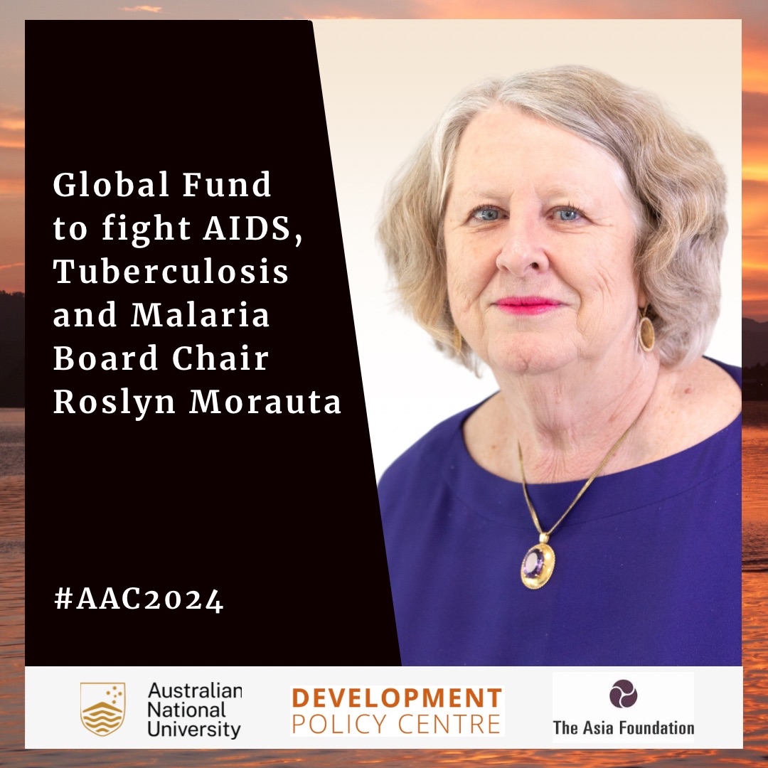 devpolicy's tweet image. Get your AAC2024 tickets now! 🎟️ 

Keynote address 📢 Global Fund
to fight AIDS, Tuberculosis and Malaria Board Chair Roslyn Morauta for  at the 2024 Australasian AID Conference.

Tickets: events.devpolicy.org/20241203/

#AidandDevelopment @Asia_Foundation