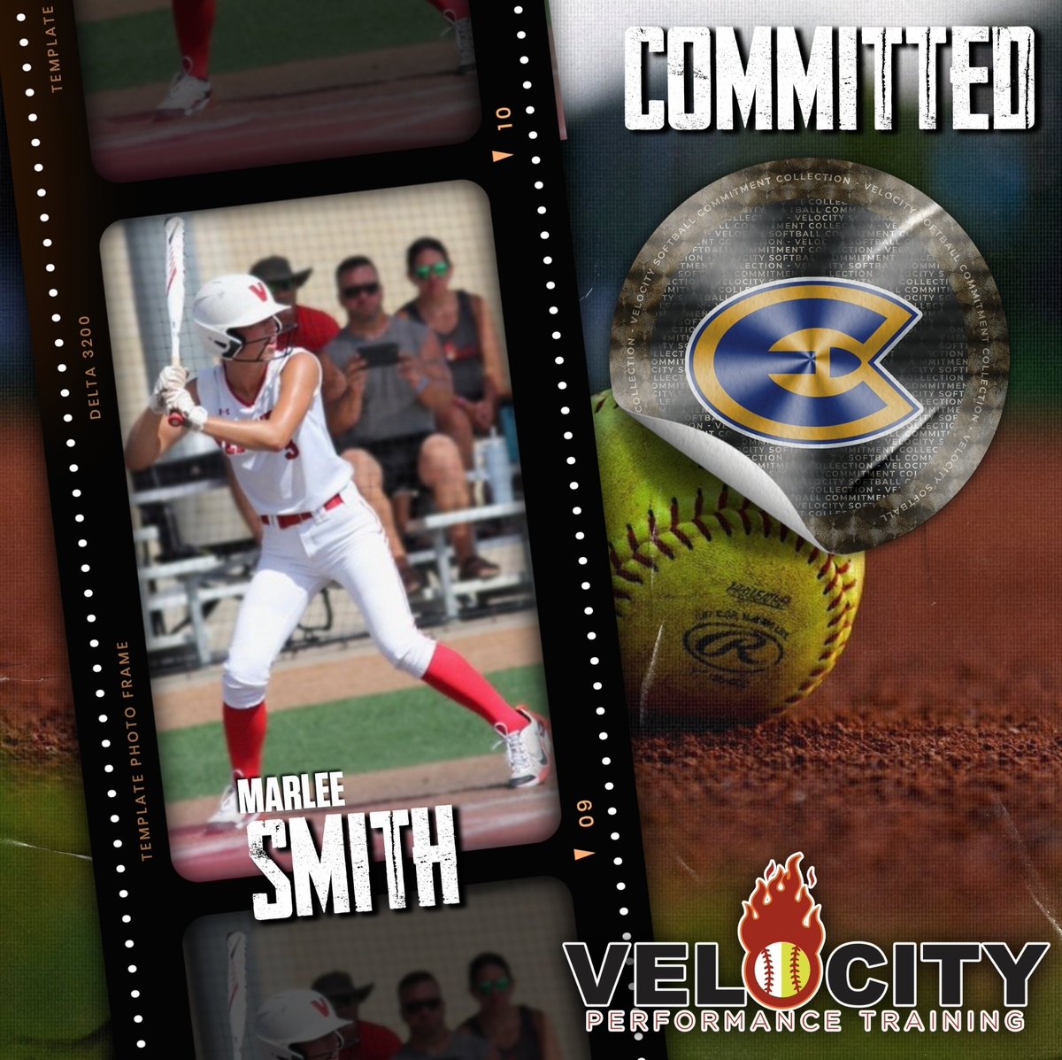 Congrats to <a href="/smithmarlee03/">Marlee Smith</a> for her commitment to D3 WI - Eau Claire.  Marlee is an OG as she was on our very 1st softball team.  #TrainWithVelocity