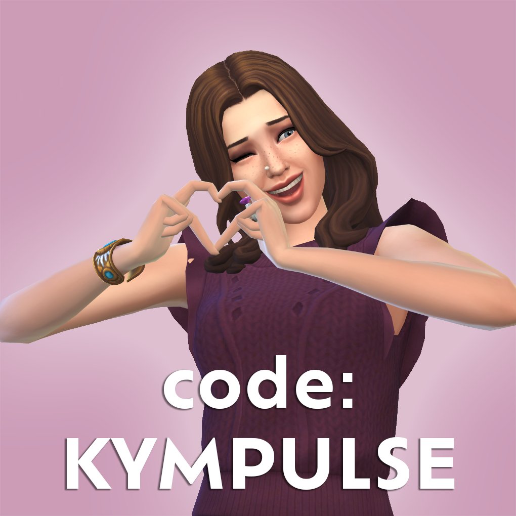 KympulseTOP's tweet image. Supertrots! ☺ Ik zit al effies in het EA Affiliate program en heb mijn eigen creator code KYMPULSE. 💜 
Gebruik de code bij het kopen van Sims packs bij de EA app/site en support mij! 🫶

#Kympulse #DeSims4 #EAaffiliate #SponsoredByEA #Ad