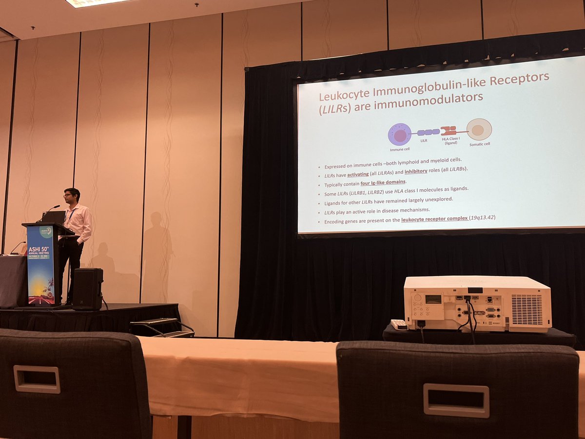 Hollenbach Lab (@hollenbachlab) on Twitter photo A very insightful talk on “LILR full gene variation in European and African American cohort” by Avik Bhattacharya (<a href="/AvikCompBio/">Avik Bhattacharya</a>) from our lab at #ASHI2024 ! A very insightful talk on “LILR full gene variation in European and African American cohort” by Avik Bhattacharya (<a href="/AvikCompBio/">Avik Bhattacharya</a>) from our lab at #ASHI2024 !