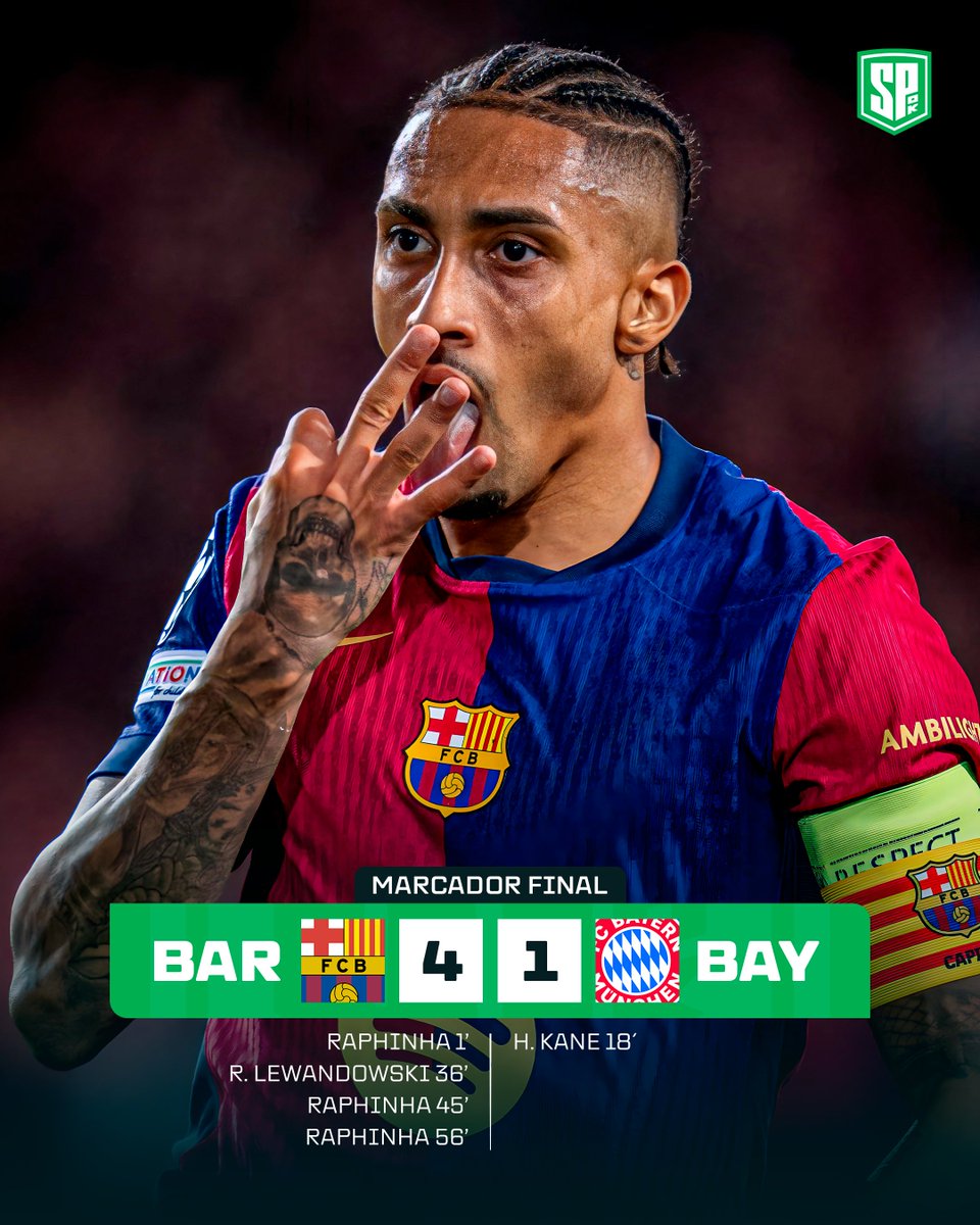 sepegook's tweet image. LA NOCHE DE DON HANSI FLICK 🔵🔴

Con un HAT-TRICK de Raphinha y tanto de Lewandowski, Barcelona goleó 4-1 al Bayern Múnich de Kompany por la UEFA Champions League.

Vuelta al once titular para Casadó (doblete de asistencias) y gran asistencia de Yamal.

EL BARÇA HA VUELTO. 👑🇪🇸