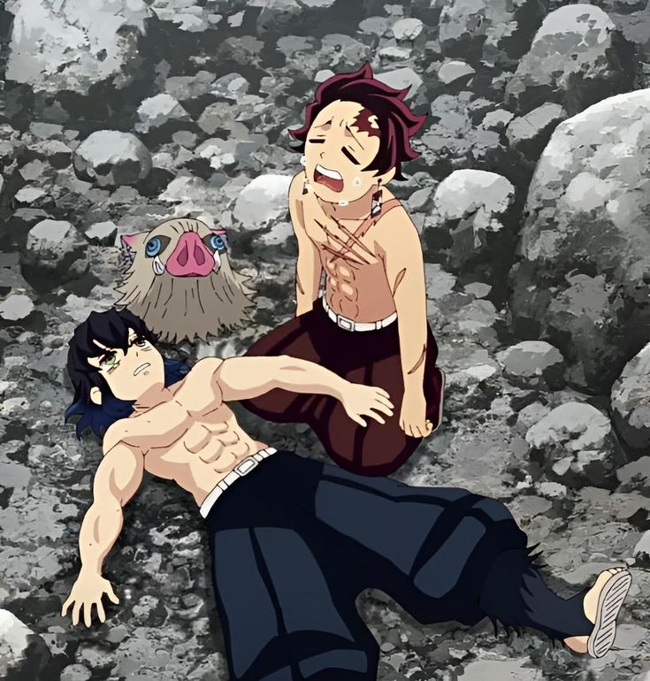 AGSHHJSUWIWWJS's tweet photo. @HINOKAMIPAAB 
  Inosuke laid on the ground after a 𝑮𝑹𝑼𝑬𝑺𝑶𝑴𝑬 training session with the 𝑺𝑻𝑶𝑵𝑬 𝑯𝑨𝑺𝑯𝑰𝑹𝑨. 

     “ 𝑲𝑨𝑴𝑨𝑩𝑶𝑲𝑶.. this might be the end of the legend.. All of my limbs hurt.. his strength is 𝑼𝑵𝑴𝑨𝑻𝑪𝑯𝑬𝑫. ” https://t.co/YurDlWTNN9