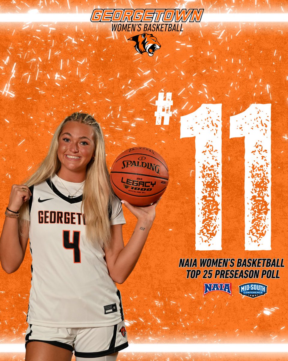 Kicking off the 2024-2025 season ranked #11 in the first poll! 🐅🧡🏀