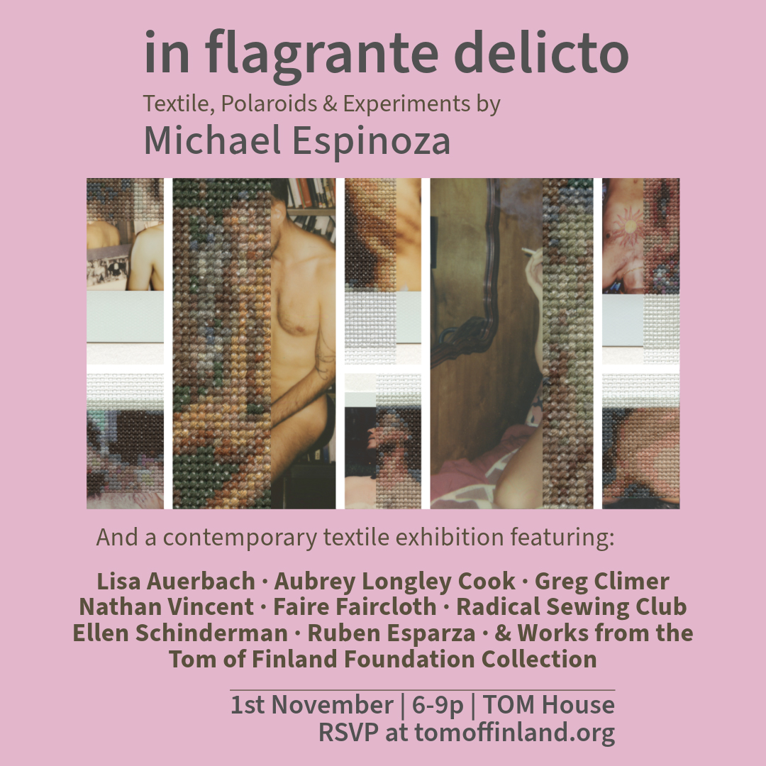 Current #TOMair Michael Espinoza is set to debut their final presentation of work, “in flagrante delicto”, on Friday 1st November from 6-9p.

RSVP: tomoffinland.org/events/michael…

#ToFF40