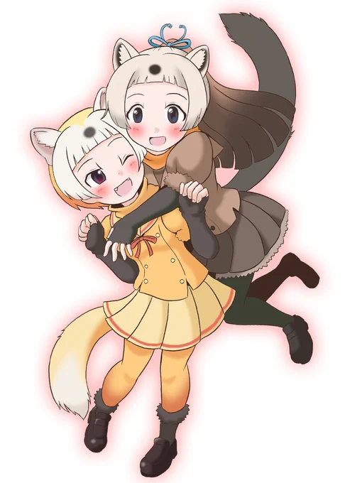 つかまえましたわ～!えへへ つかまっちゃった～#けものフレンズ3 