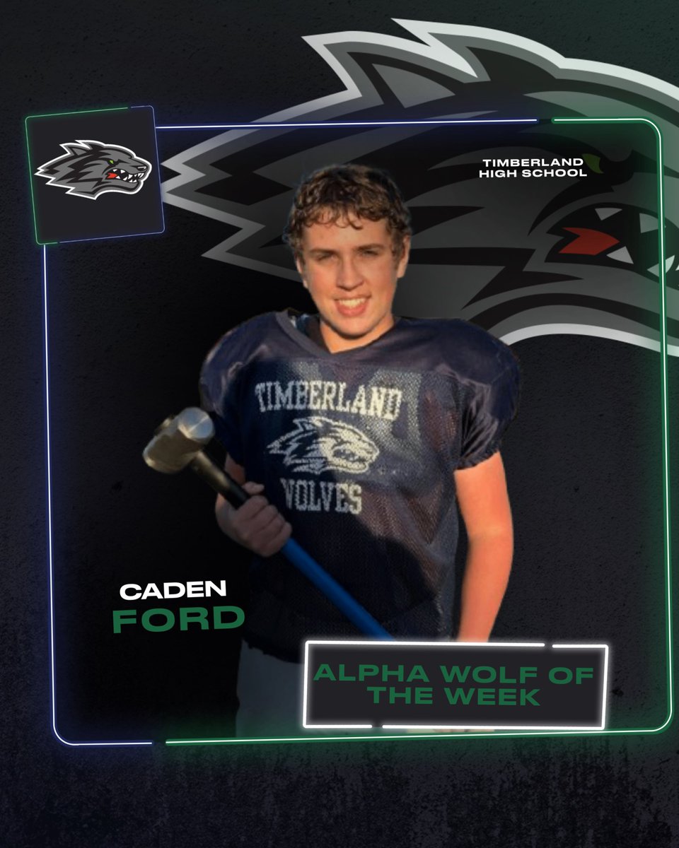 FootballTHS's tweet photo. Congrats to our Alpha Wolf of the Week @cadentford! #EarnIt https://t.co/Hip8aptngs