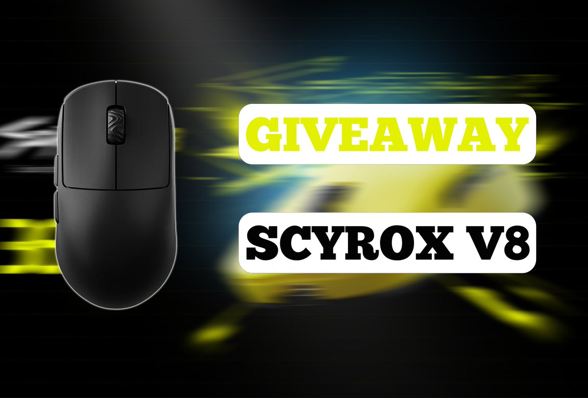 JUST_LUK7N's tweet image. As a thank you, to our amazing community and your recent support, we have teamed up with @scyroxgear to giveaway, to one lucky winner a Scyrox V8.

To enter:
➡️Follow @JUST_LUK7N &amp;amp; @scyroxgear 
❤️Like
🔁Retweet
🫂Tag a friend
🌐Open worldwide.
➡️Giveaway closes on 31st October.