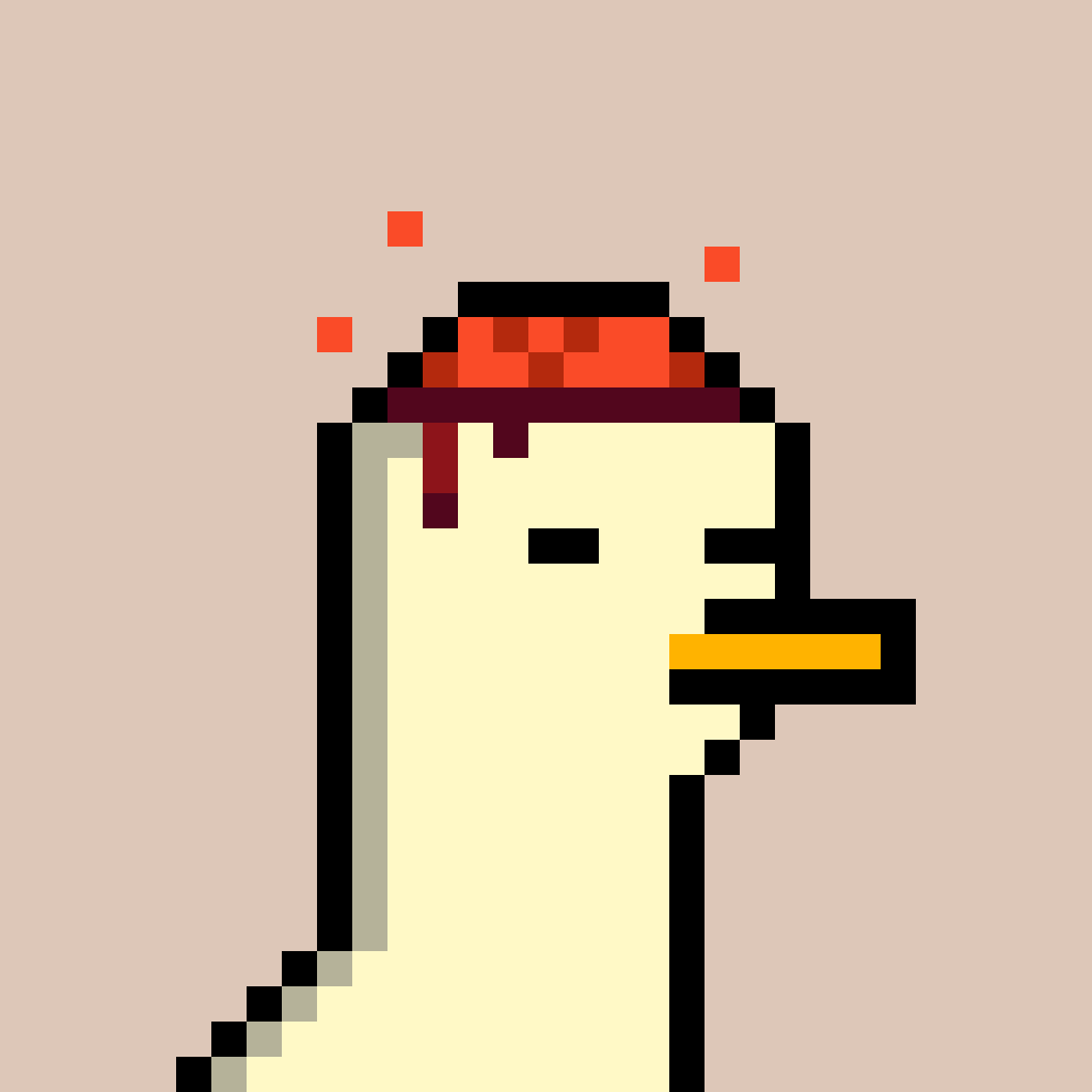 adamsaunders5's tweet photo. This is my Favorite NFT, #8 you might know his alter ego over on discord, this pixel art is second to none on any network, The Ducks collection is a true OG in the #MultiversXNetwork #NFTs
Great things are brewing at The Ducks, they just joined the #ProjectXDAO 🔥and now they are electing a leader on their first ever Vote. 2D ducks✊ #TheDucks #Quack