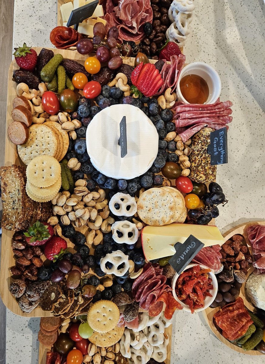 NERVES_Lab's tweet image. Last night the NERVES Lab got together for a games night! We had too much fun and forgot to take photos. We did take some of this charcuterie spread, though. 

Can you spot it?