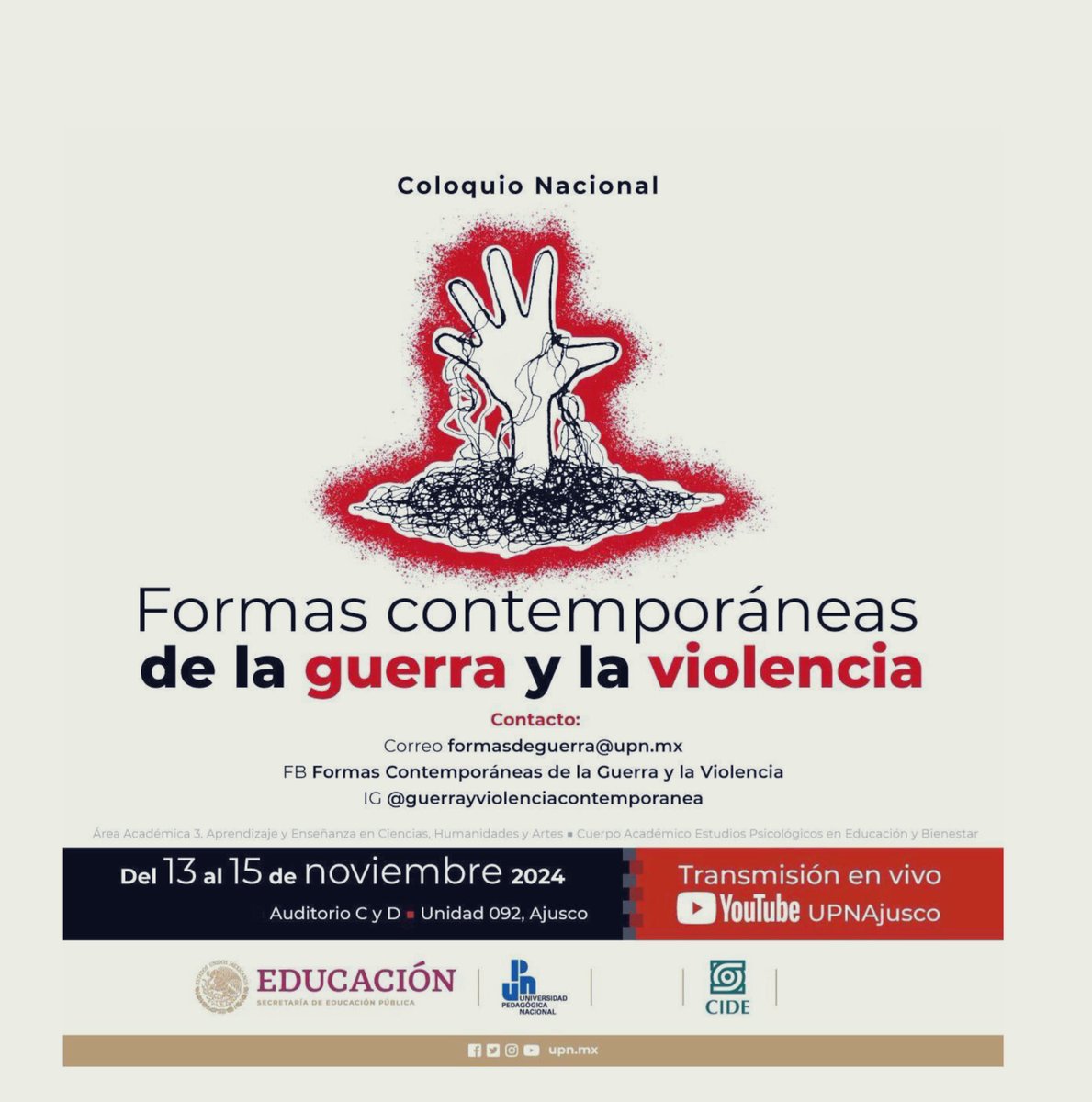 Habrá mesas y conferencias muy interesante. Por allí andaremos el 13 de noviembre…y el resto de los días del coloquio nacional. 

Anótenle! 🗓️📝