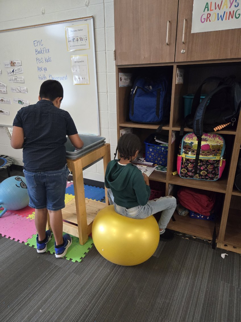 PREPRIDE's tweet image. These students have been learning about animal habitats, including the Arctic.  Then, they participated in a scavenger hunt to find arctic animals around the classroom.