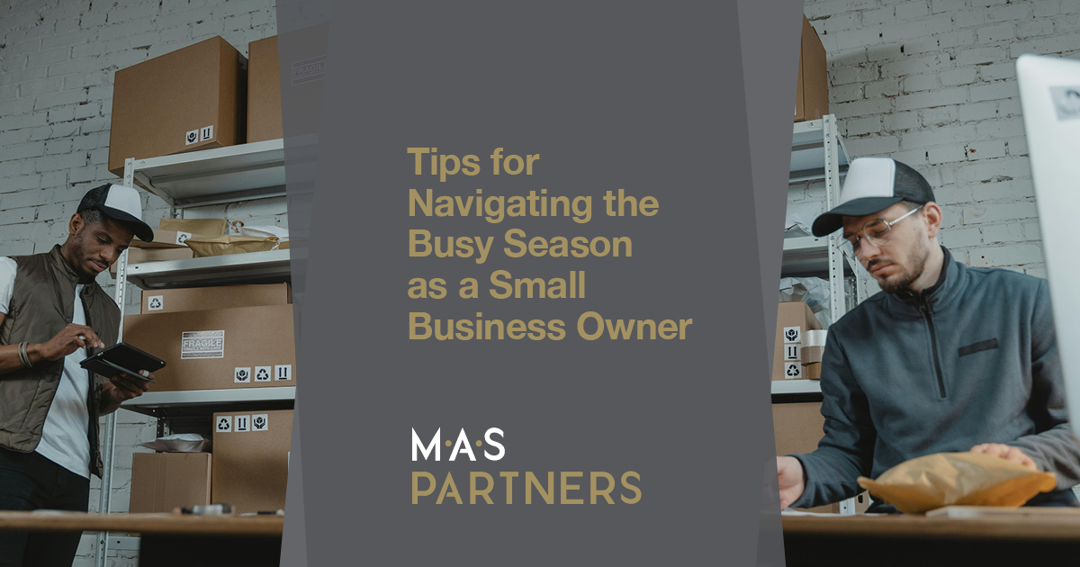 maspartnersau's tweet photo. Are you entering your busiest time of year as a small business? You aren’t alone. Here are some tips to help you maximise the final quarter of the calendar year: https://t.co/4MC6Ti8TiX https://t.co/Lcs4R2aUWx
