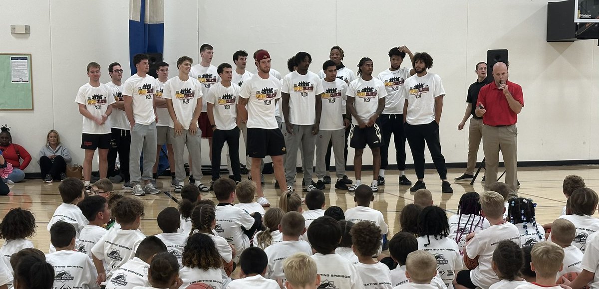 Free clinic with the entire <a href="/CycloneMBB/">Iowa State Men’s Basketball</a> team in partnership with  <a href="/DesMoinesParks/">Des Moines Parks and Recreation</a> tonight! 100 first graders getting a one of a kind experience for free. Super grateful of our <a href="/WeWillCllective/">WeWillCollective</a> supporters for making this possible and creating some new Cyclone fans. 🌪️🌪️🏀