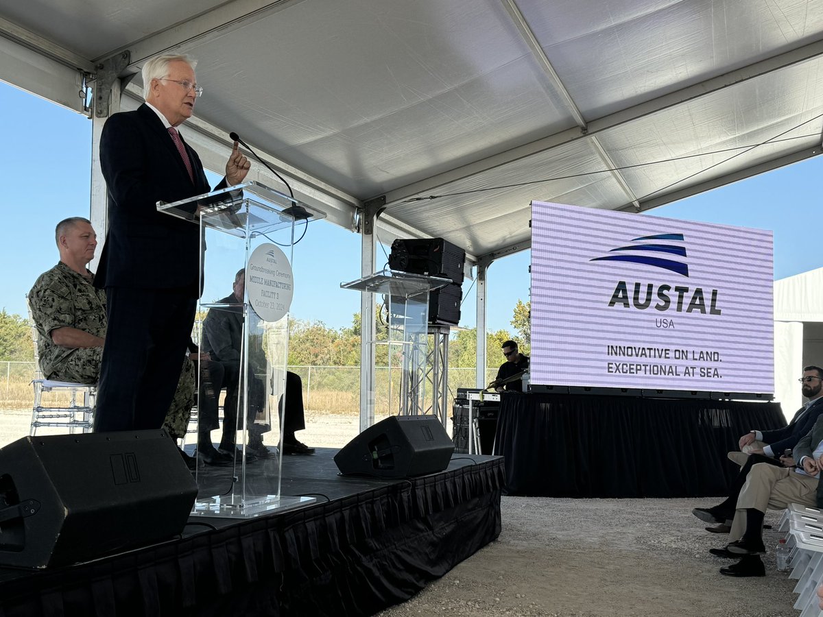 RepJerryCarl's tweet image. I joined @Austal_USA at a groundbreaking ceremony for their new submarine module manufacturing facility! The submarine components they will manufacture here are a HUGE part of our national defense. Congrats to Austal USA on this special day! #AL01