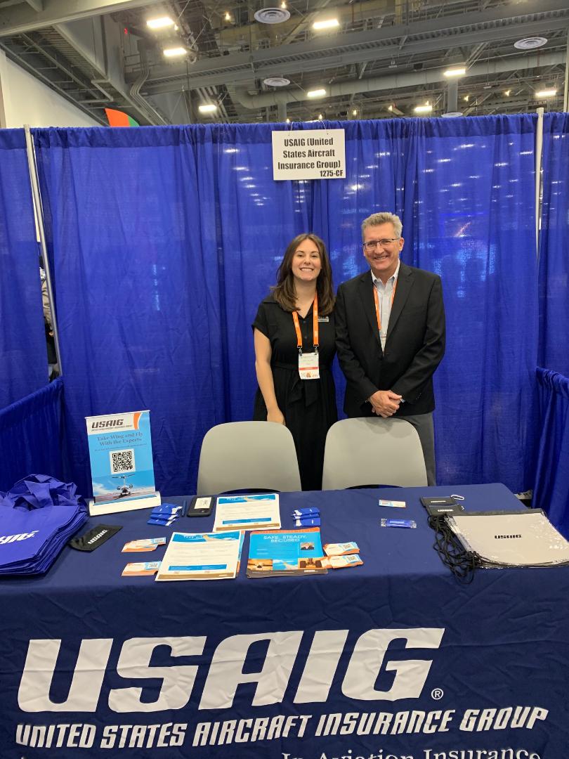 USAIG_CAIG's tweet image. Thursday, Oct. 24 - Visit @USAIG_CAIG at #NBAA2024 #Career Fair, Booth CF-1275 West Hall (near the professional lounge &amp;amp; NBAA Booth.) Talk with USAIG’s Kate &amp;amp; Scott to learn how you can #underwrite your future career with us! See attached flyer for details. #AviationInsurance