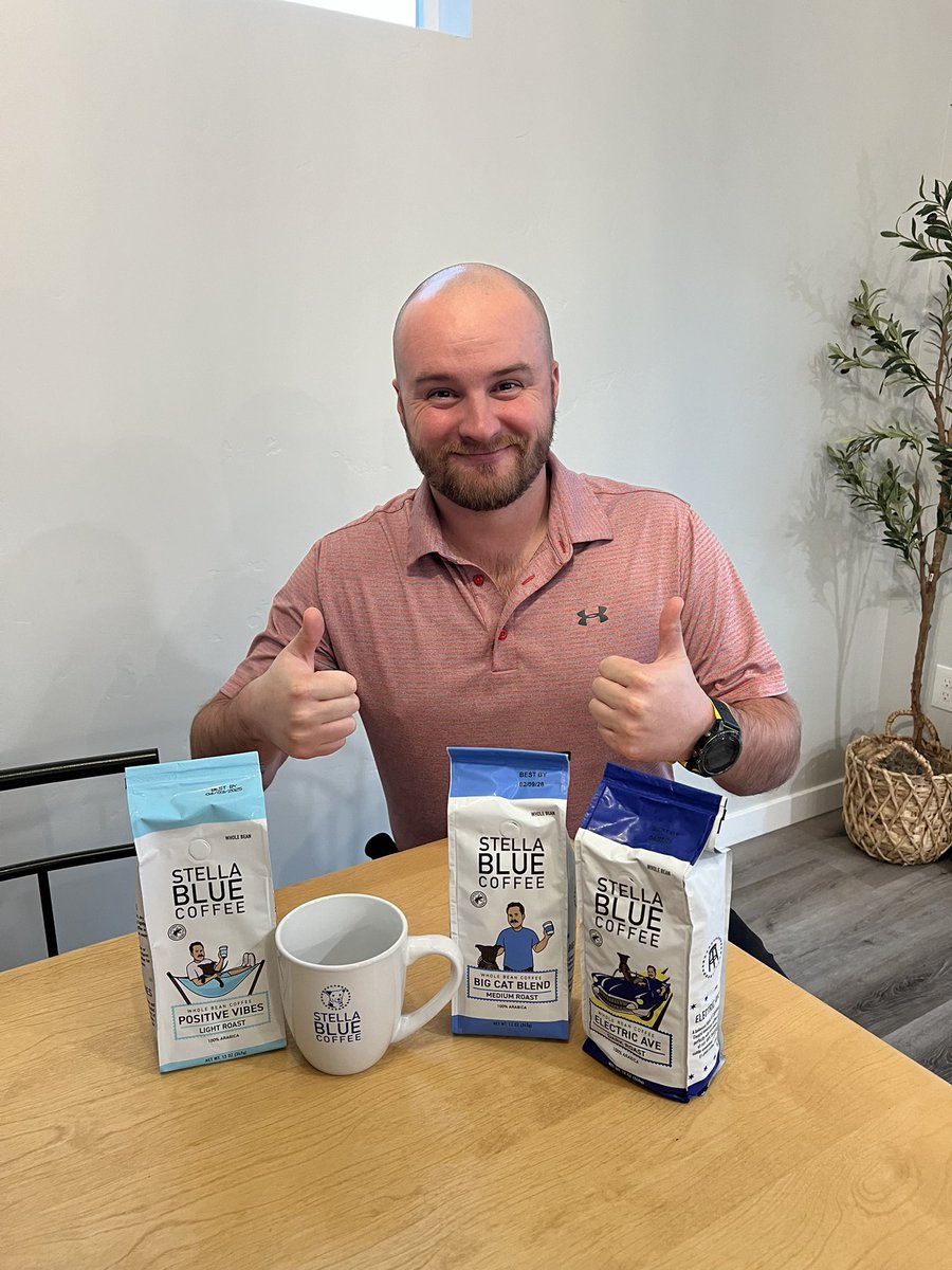 LutzT12's tweet photo. Wonderful timing on this delivery arriving today @BarstoolBigCat! I just ran out of coffee beans this morning and my birthday is tomorrow! Which do you recommend I try first? https://t.co/ywZMtbexv2