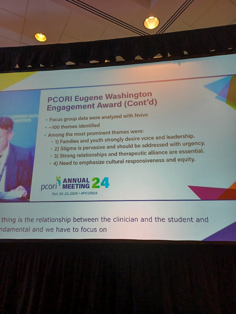 JeamesSailor's tweet photo. @PCORI @PCORnetwork @AdvocateCollab @AustinISD One of the most informative sessions I attended at #PCORI2024 included lessons on #MentalHealthSupport for youth. An effective strategy is more listening, more support & availability. #Mhstigma #YouthVoice Less disciplinary emphasis. https://t.co/a9Iiq9ZClB