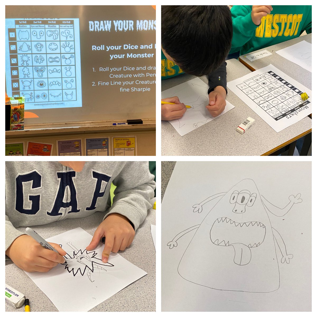 Karen Foster (@karenfoster45) on Twitter photo What monster will you get when playing Role a Monster? Ms V showed the Westcot grade 3s a fun drawing activity. <a href="/westcot_school/">Westcot School</a> What monster will you get when playing Role a Monster? Ms V showed the Westcot grade 3s a fun drawing activity. <a href="/westcot_school/">Westcot School</a>