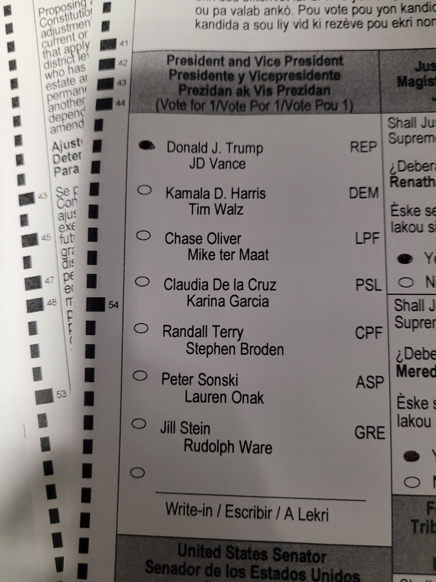 lightningjay07's tweet image. I voted today 😬 #TrumpVance2024 #Trump2024MAGA #HarrisWalz2024 #vote
