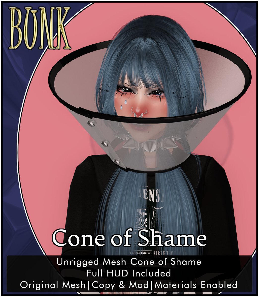 🚨NEW RELEASE🚨 Tonight @ The Warehouse Sale!

The dreaded cone of shame. It's for your own good, I swear!

✨To win a copy like, repost &amp; drop your IW!

Taxi: maps.secondlife.com/secondlife/Rot…