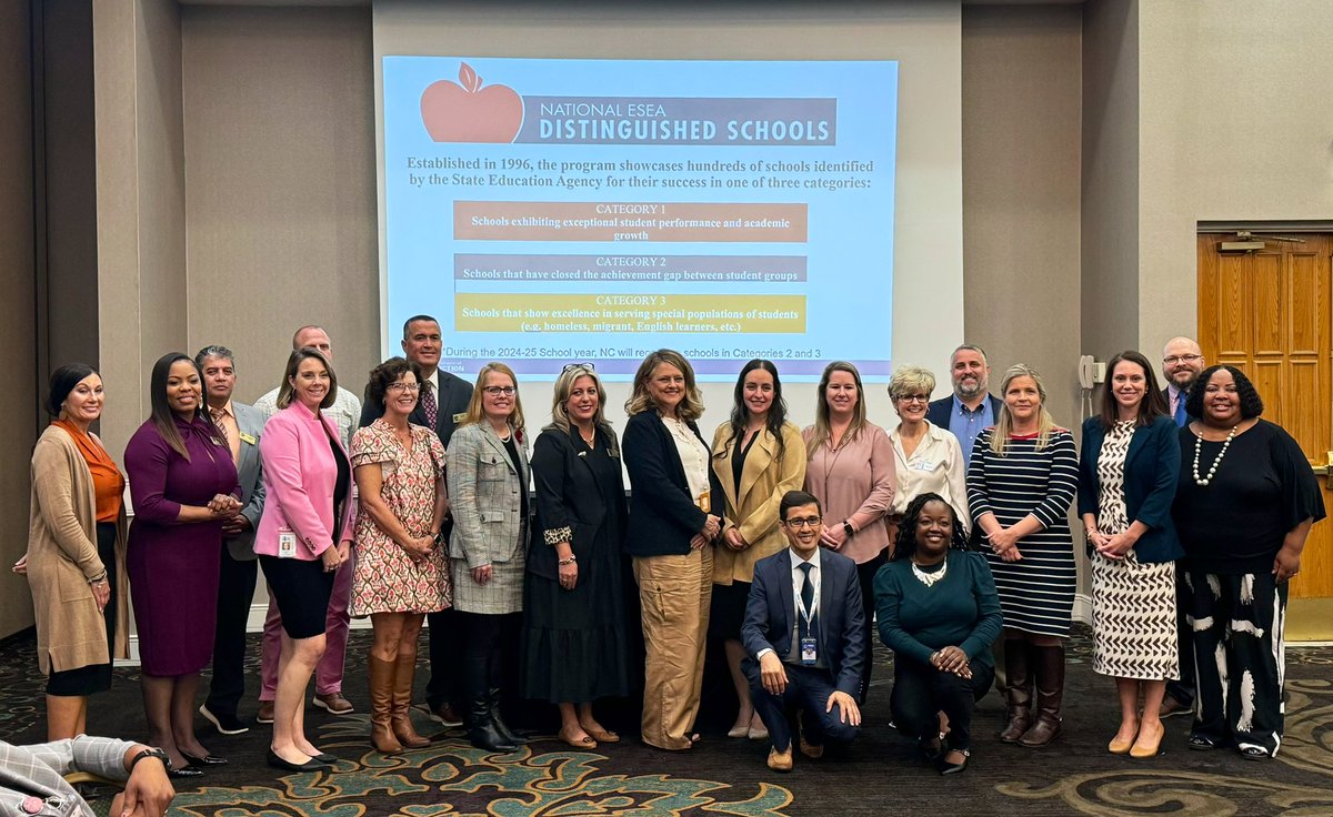 mere_mere_mere's tweet photo. BIG NEWS!!! 🎉🪩🪅🥳

New Hope Elementary was recognized today as one of the Top 10 Title I schools in the state of NC nominated for the National ESEA Distinguished Schools Award in Category 2 – Schools That Have Closed The Achievement Gap Between Student Groups!

@NHVoyagers https://t.co/brb164KuLY