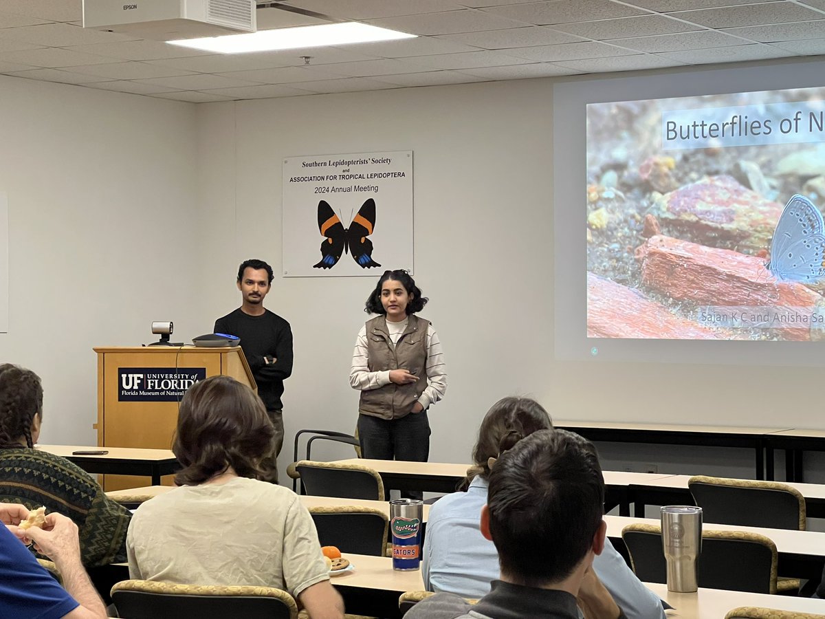 Sajan and I presented on the butterflies of Nepal at the McGuire Center for Lepidoptera and Biodiversity, UFl. 
YouTube: youtu.be/sIyDKpvis2w?si…
#butterflyexplorers